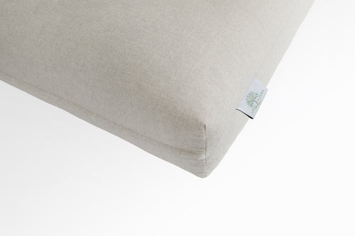 colchon de late natrua con funda de algodon hecho en Barcelona